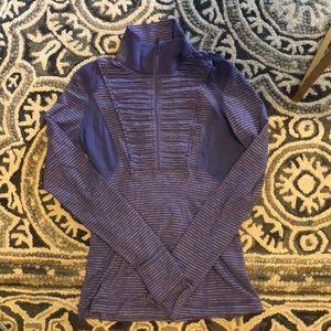 Purple lululemon warmup jacket.